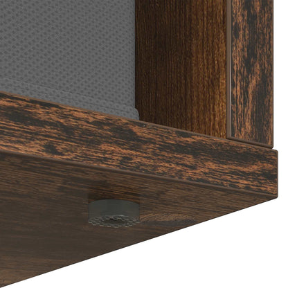 Sideboard with Drawer Smoked Oak 68.5 x 32 x 67 cm
