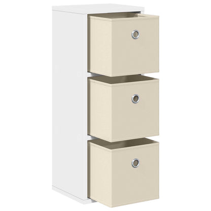 Sideboard with Drawer White 25.5 x 22 x 69.5 cm