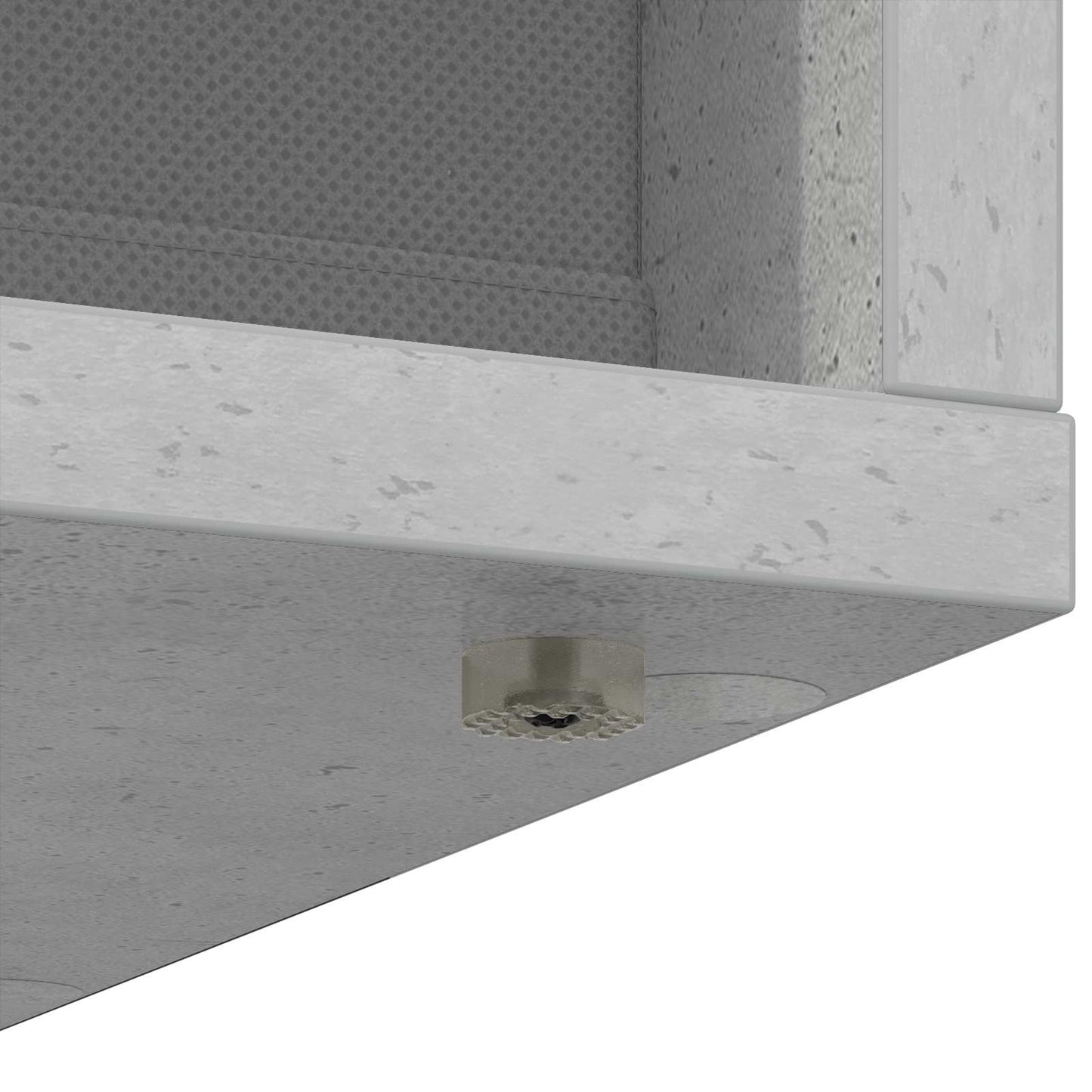Sideboard with Drawer Concrete Grey 30.5 x 27 x 84.5 cm