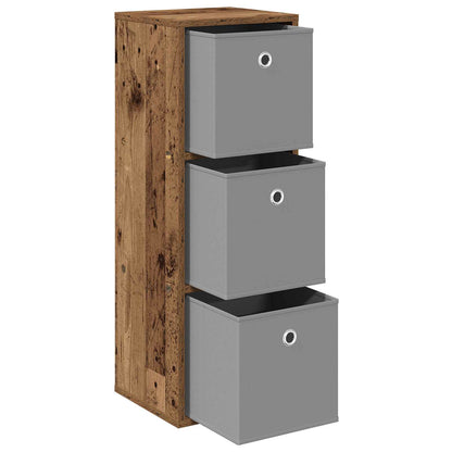 Sideboard with Drawer Old Wood 30.5 x 27 x 84.5 cm