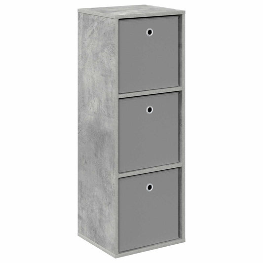 Sideboard with Drawer Concrete Grey 35 x 32 x 99.5 cm