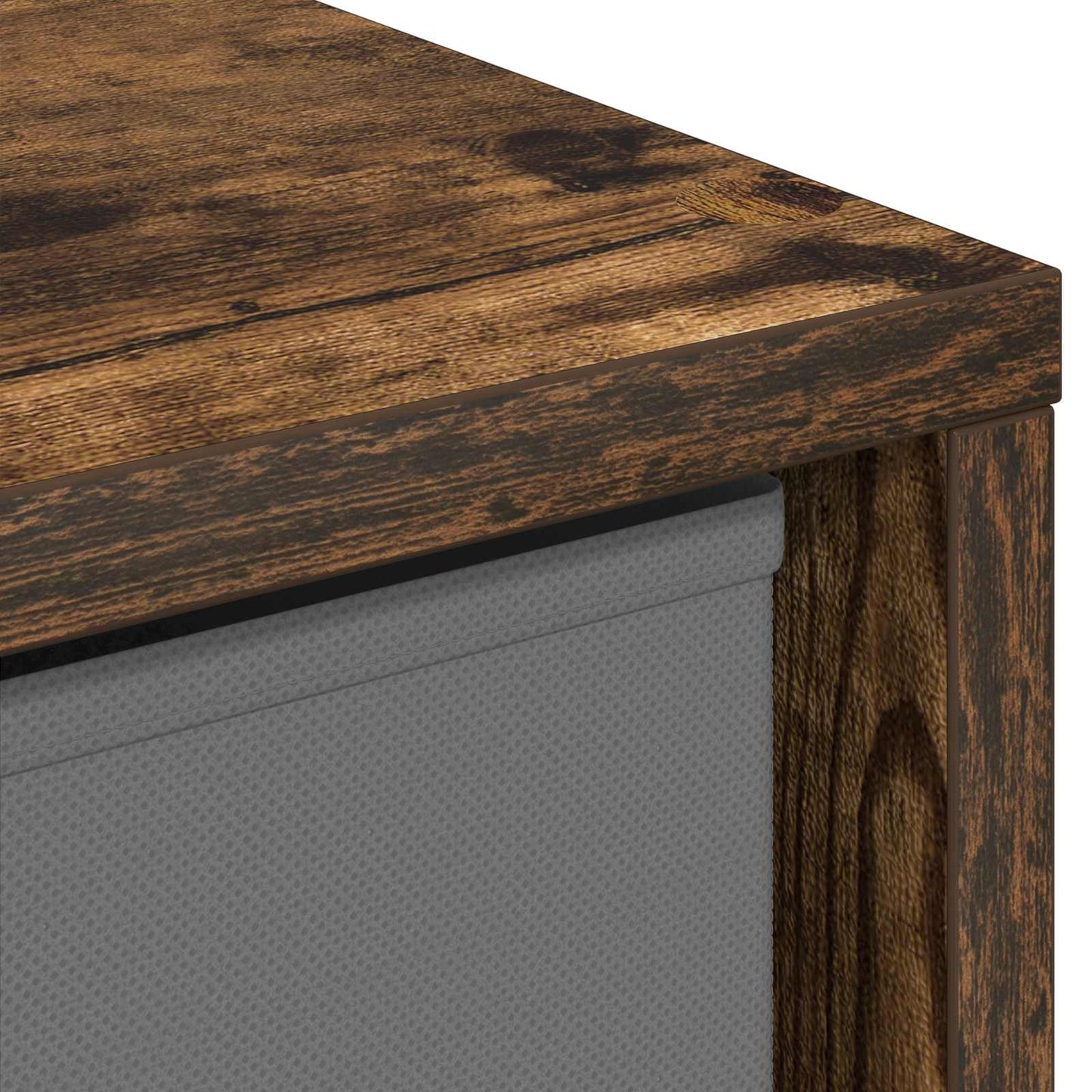 Sideboard with Drawer Smoked Oak 35 x 32 x 99.5 cm