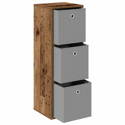 Sideboard with Drawer Old Wood 35 x 32 x 99.5 cm