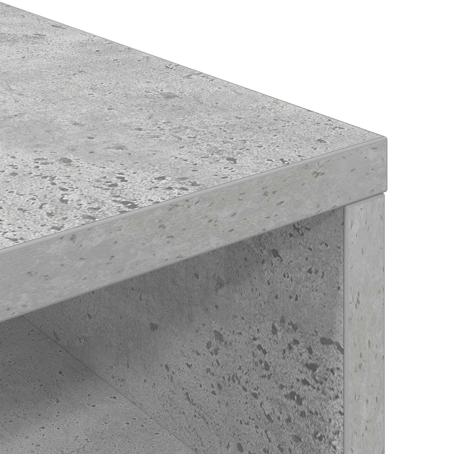 Lowboard with Drawer Concrete Grey 72 x 22.5 x 38 cm