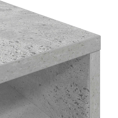 Lowboard with Drawer Concrete Grey 72 x 22.5 x 38 cm