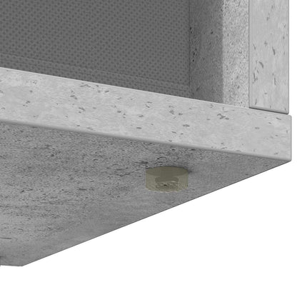Lowboard with Drawer Concrete Grey 72 x 22.5 x 38 cm