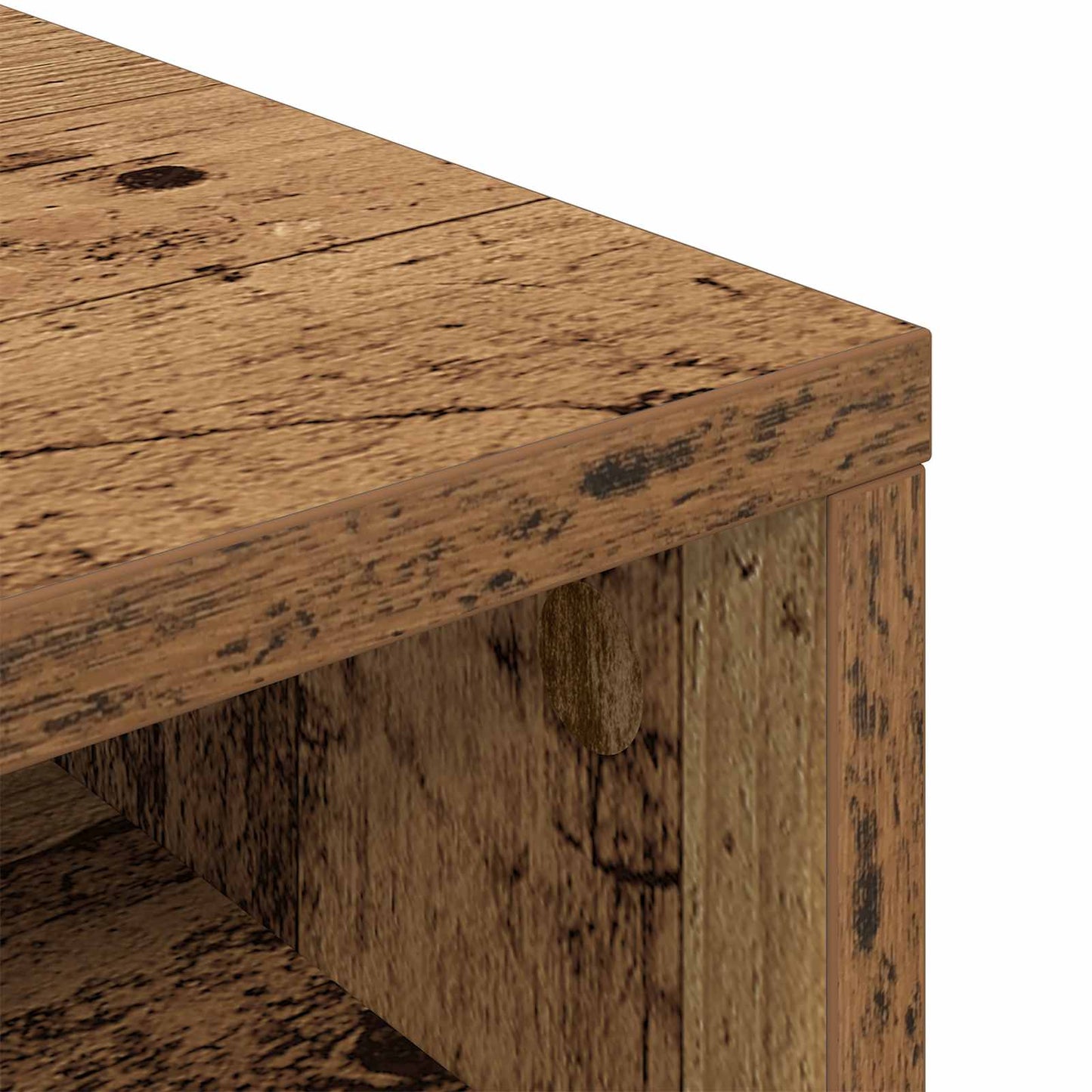 Lowboard with Drawer Old Wood 72 x 22.5 x 38 cm