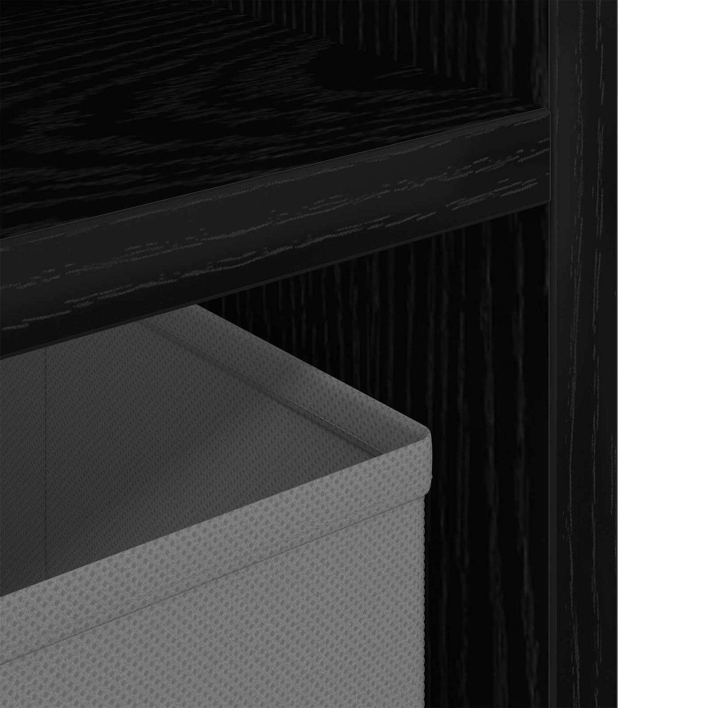 Lowboard with Drawer Black Oak 87 x 27.5 x 43 cm