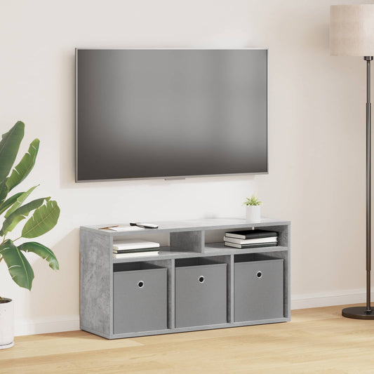 Lowboard with Drawer Concrete Grey 87 x 27.5 x 43 cm