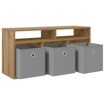 Lowboard 87 x 27.5 x 43 cm Artisan Oak