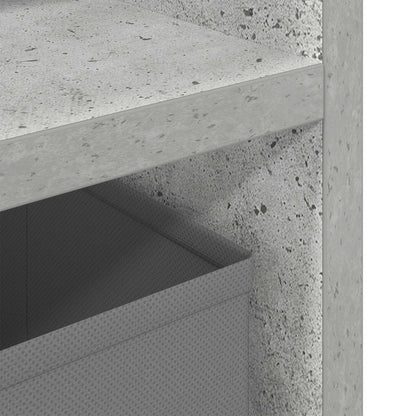 Lowboard with Drawer Concrete Grey 102 x 32 x 48.5 cm