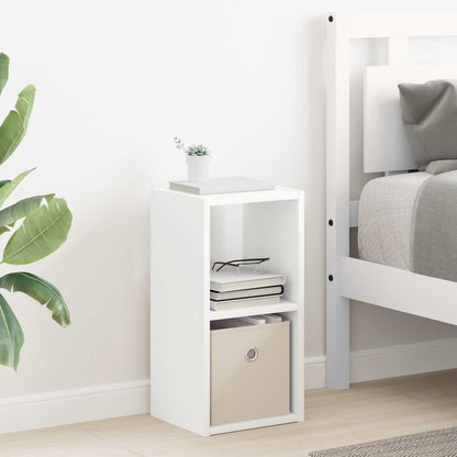 Bedside Table White 25.5 x 22 x 49.5 cm Engineered Wood