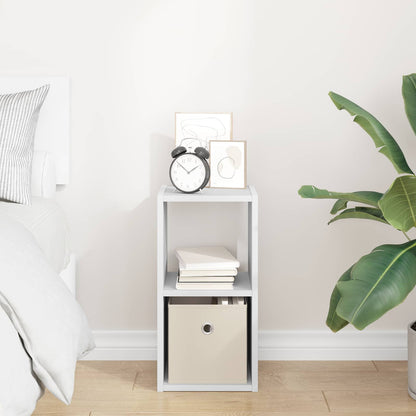 Bedside Table White 25.5 x 22 x 49.5 cm Engineered Wood