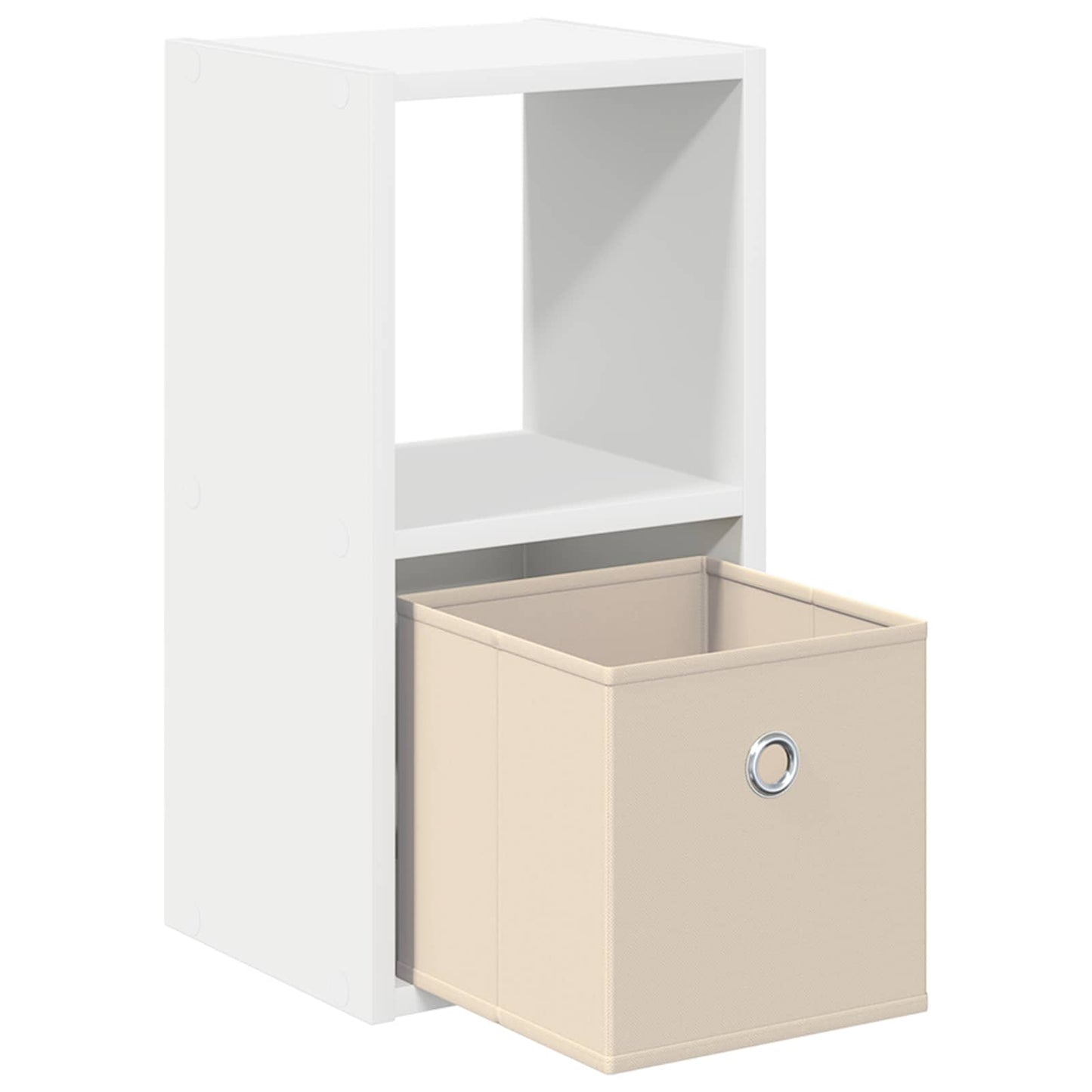 Bedside Table White 25.5 x 22 x 49.5 cm Engineered Wood