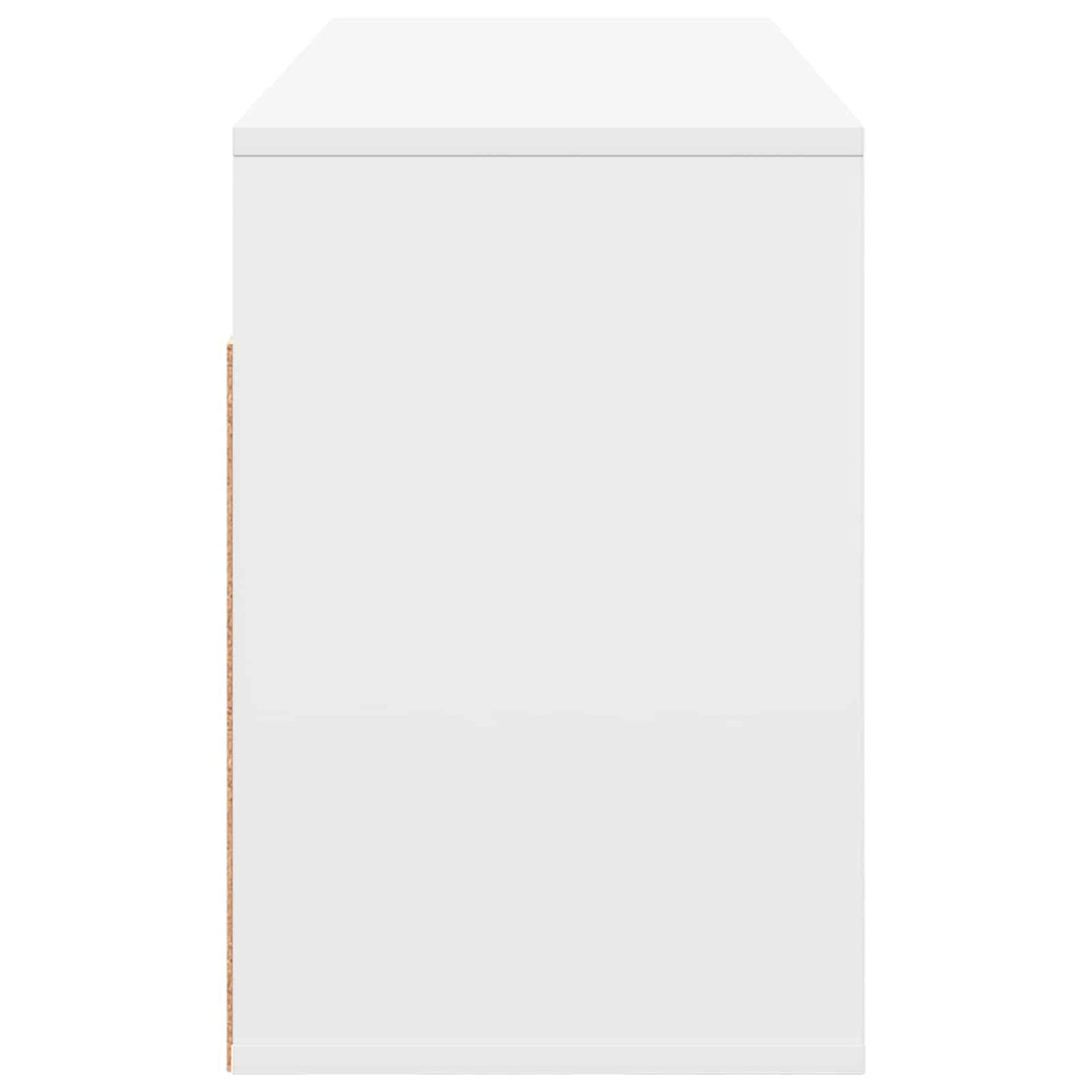 Bedside Table White 25.5 x 22 x 49.5 cm Engineered Wood
