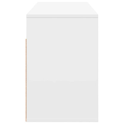 Bedside Table White 25.5 x 22 x 49.5 cm Engineered Wood