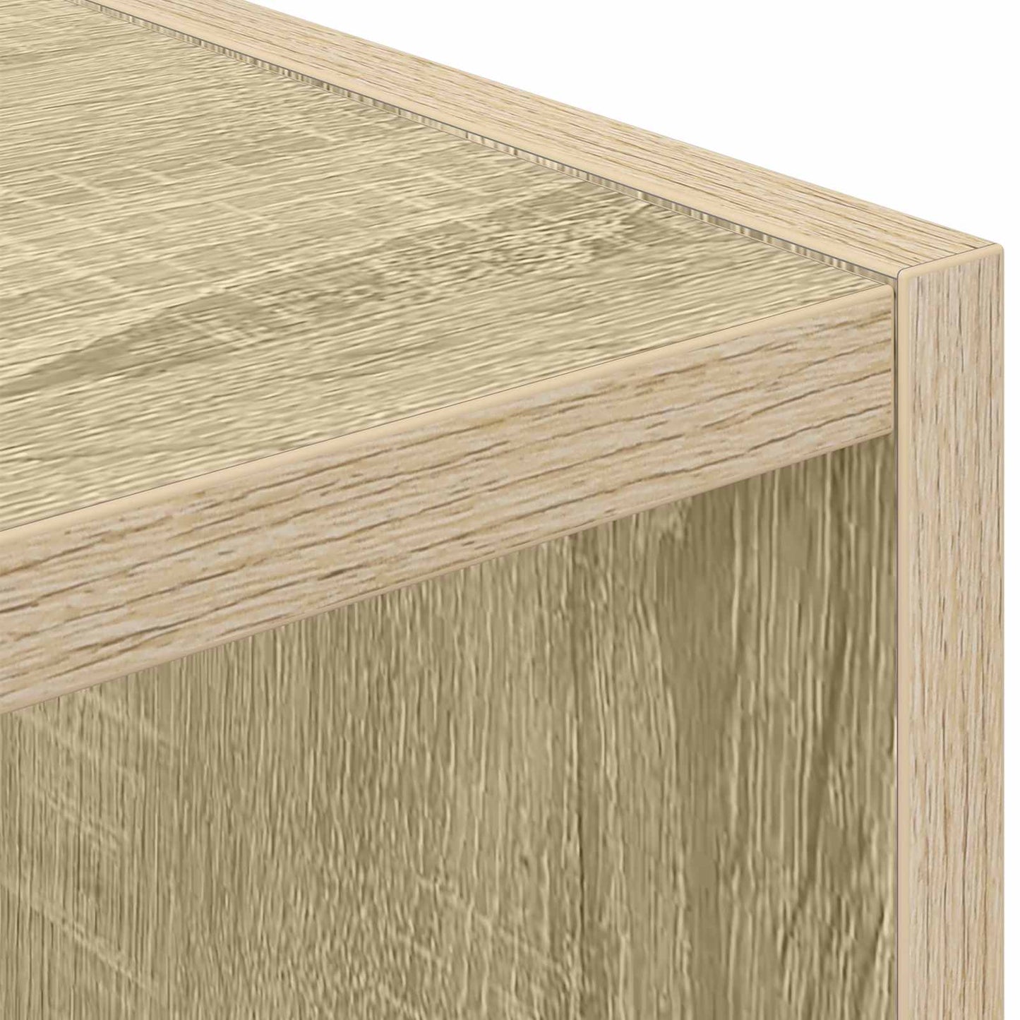 Bedside Table with Drawer 2 pcs Sonoma Oak 25.5 x 22 x 49.5 cm