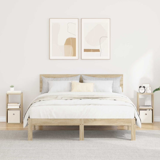 Bedside Table 2 pcs Sonoma Oak 25.5 x 22 x 49.5 cm