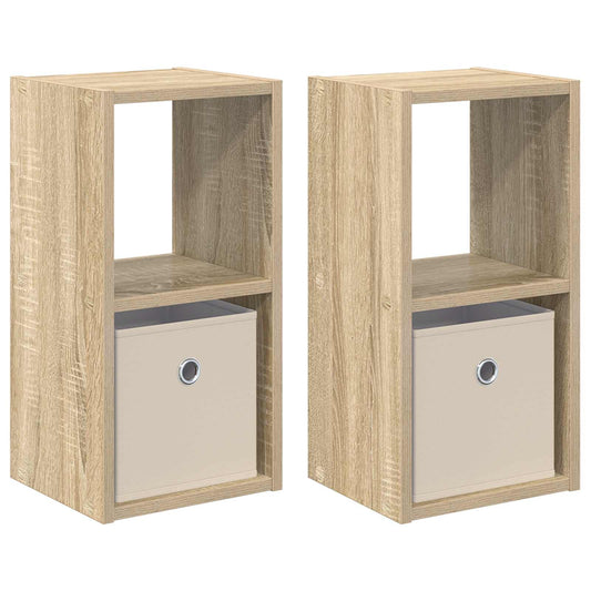 Bedside Table 2 pcs Sonoma Oak 25.5 x 22 x 49.5 cm