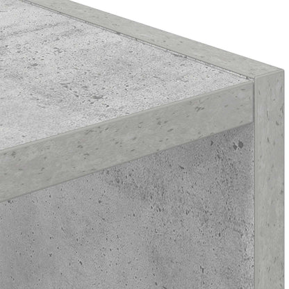 Bedside Table Concrete Grey 25.5 x 22 x 49.5 cm Engineered Wood