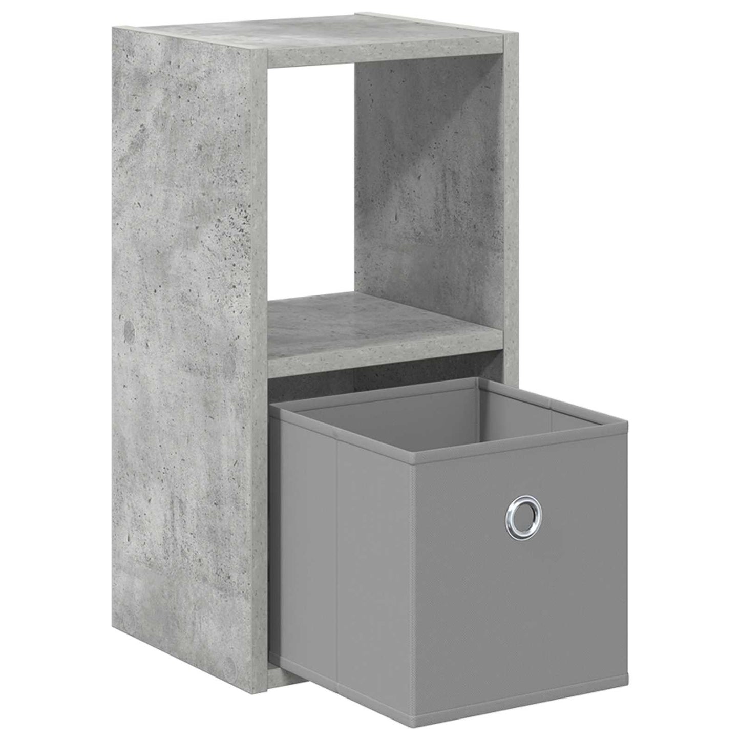 Bedside Table Concrete Grey 25.5 x 22 x 49.5 cm Engineered Wood