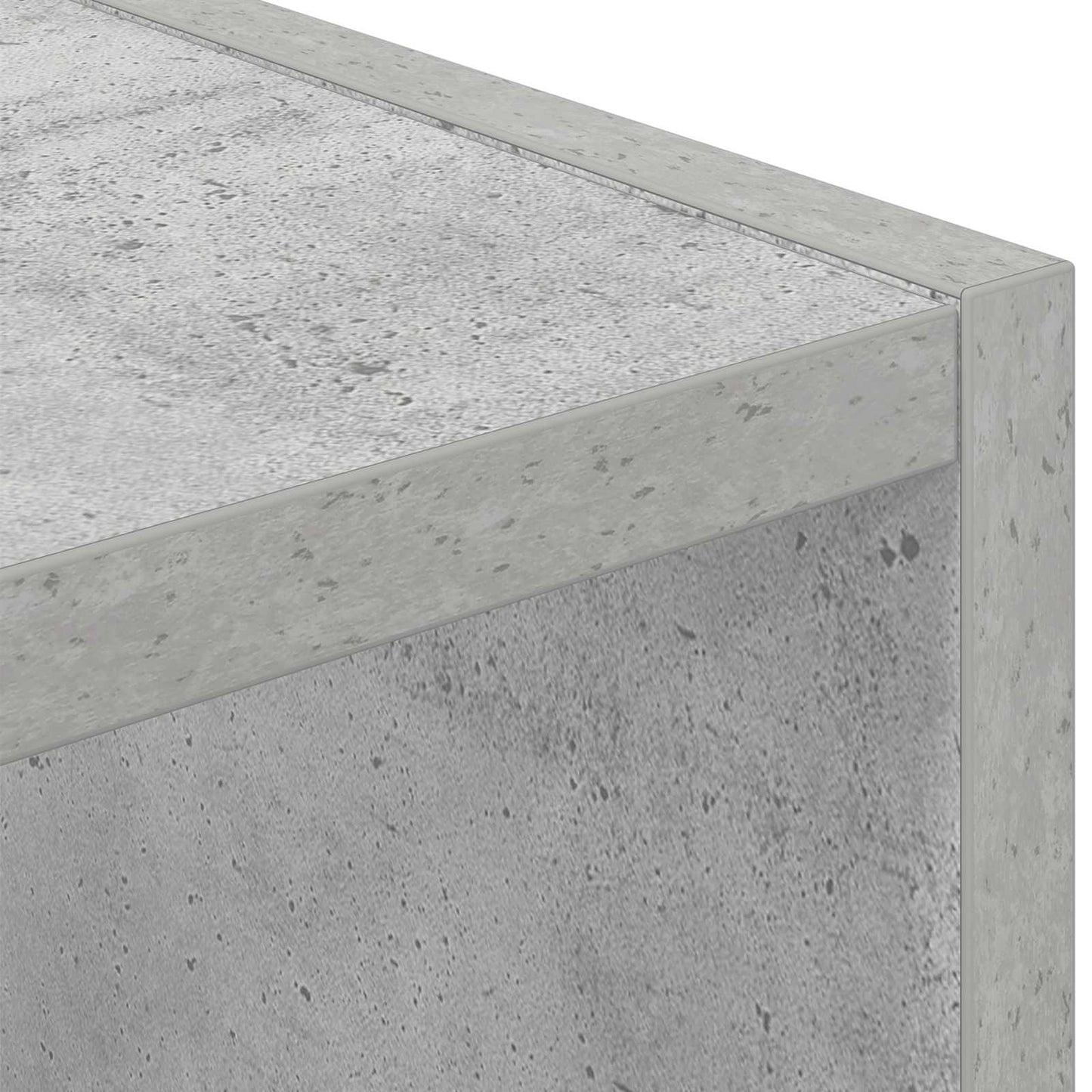 Bedside Table 2 pcs Concrete Grey 25.5 x 22 x 49.5 cm