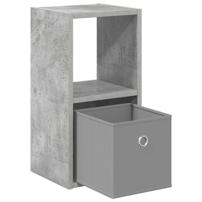 Bedside Table 2 pcs Concrete Grey 25.5 x 22 x 49.5 cm