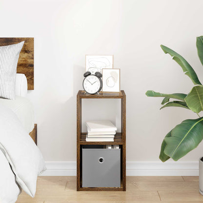 Bedside Table Smoked Oak 25.5 x 22 x 49.5 cm Engineered Wood