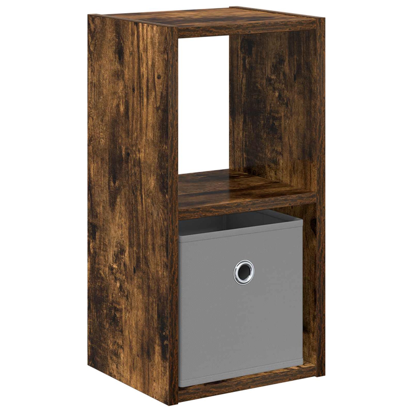 Bedside Table Smoked Oak 25.5 x 22 x 49.5 cm Engineered Wood