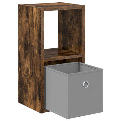Bedside Table Smoked Oak 25.5 x 22 x 49.5 cm Engineered Wood