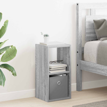 Bedside Table Grey Sonoma 25.5 x 22 x 49.5 cm Engineered Wood
