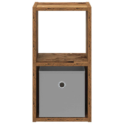 Bedside Table with Drawer 2 pcs Old Wood 25.5 x 22 x 49.5 cm