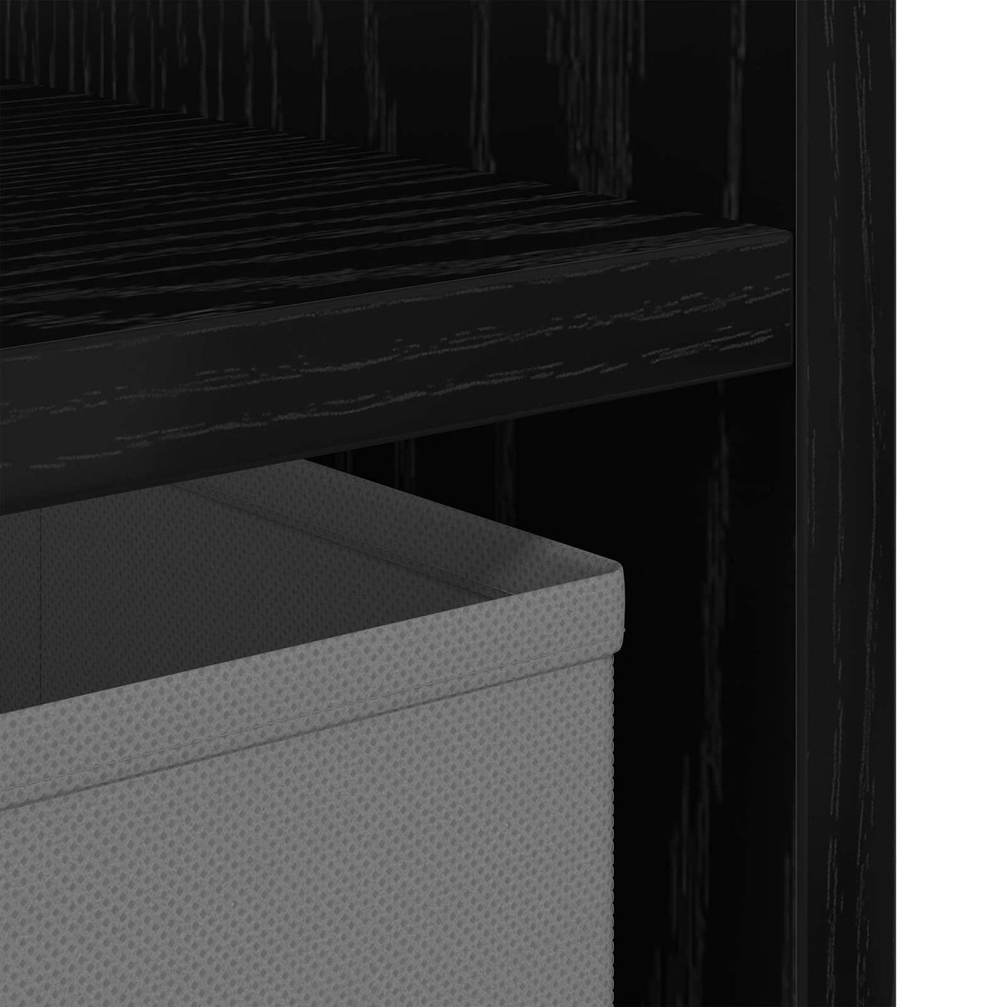 Bedside Table with Drawer 2 pcs Black Oak 30.5 x 27 x 59.5 cm