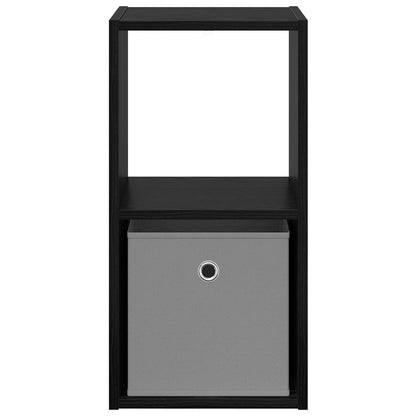 Bedside Table with Drawer 2 pcs Black Oak 30.5 x 27 x 59.5 cm