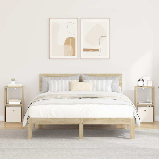 Bedside Table 2 pcs Sonoma Oak 30.5 x 27 x 59.5 cm