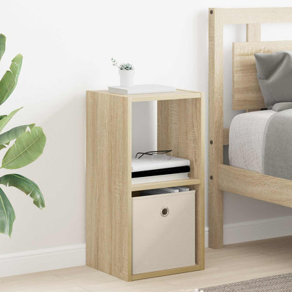 Bedside Table with Drawer 2 pcs Sonoma Oak 30.5 x 27 x 59.5 cm