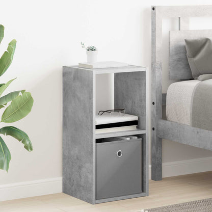 Bedside Table Concrete Grey 30.5 x 27 x 59.5 cm Engineered Wood
