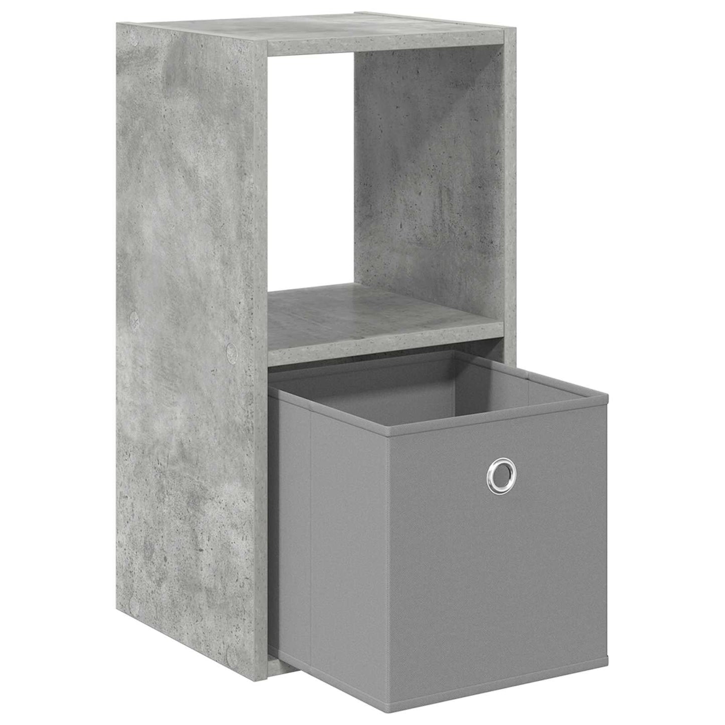 Bedside Table 2 pcs Concrete Grey 30.5 x 27 x 59.5 cm