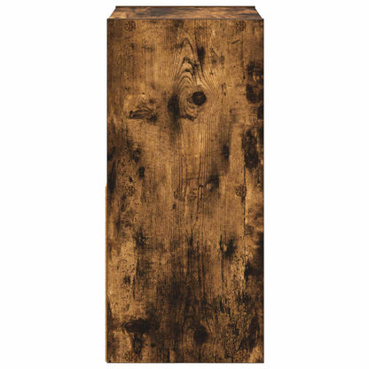 Bedside Table Smoked Oak 30.5 x 27 x 59.5 cm Engineered Wood