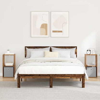 Bedside Table with Drawer 2 pcs Old Wood 30.5 x 27 x 59.5 cm