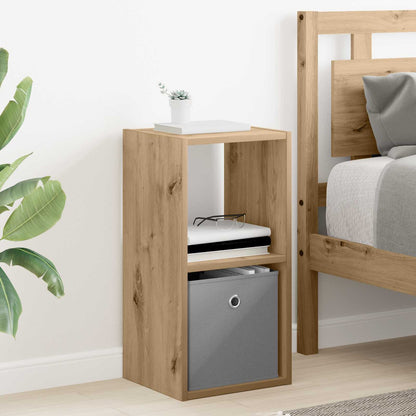 Bedside Table with Drawer 2 pcs Artisan Oak 30.5 x 27 x 59.5 cm