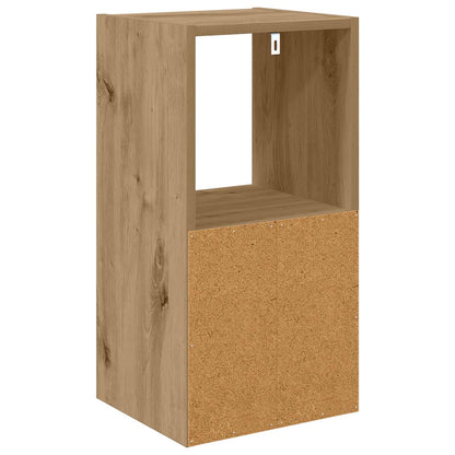 Bedside Table with Drawer 2 pcs Artisan Oak 30.5 x 27 x 59.5 cm