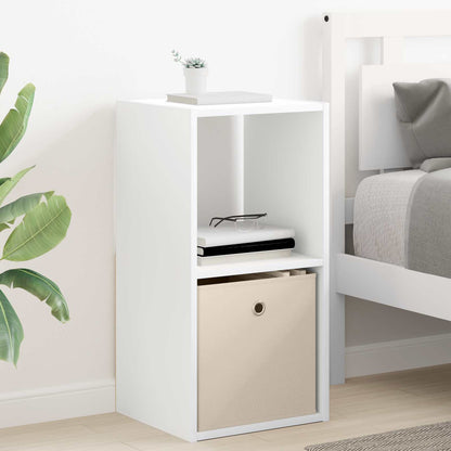Bedside Table 2 pcs White 35 x 32 x 68.5 cm Engineered Wood