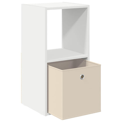 Bedside Table 2 pcs White 35 x 32 x 68.5 cm Engineered Wood
