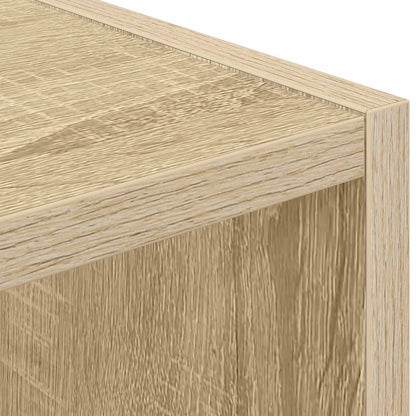 Bedside Table Sonoma Oak 35 x 32 x 68.5 cm Engineered Wood