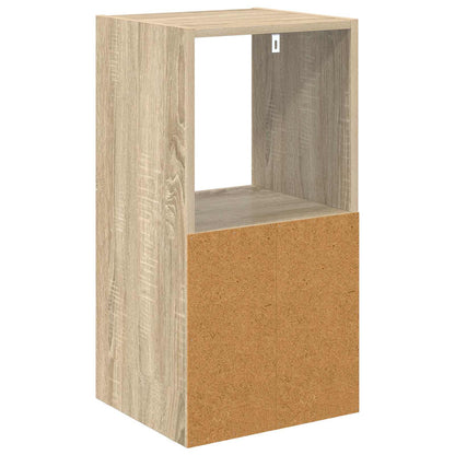 Bedside Table with Drawer 2 pcs Sonoma Oak 35 x 32 x 68.5 cm