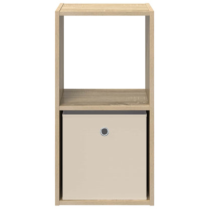 Bedside Table with Drawer 2 pcs Sonoma Oak 35 x 32 x 68.5 cm