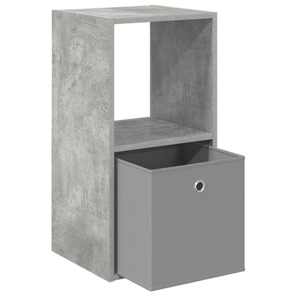 Bedside Table Concrete Grey 35 x 32 x 68.5 cm Engineered Wood