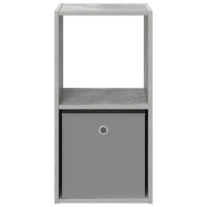 Bedside Table Concrete Grey 35 x 32 x 68.5 cm Engineered Wood