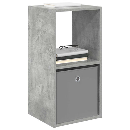 Bedside Table Concrete Grey 35 x 32 x 68.5 cm Engineered Wood